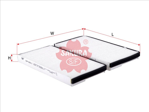 Sakura CABIN FILTER REPLACES WACFO155 CA-6511