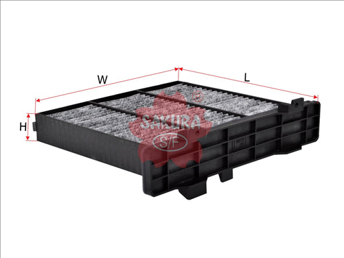 Sakura CABIN FILTER FITS RCA252C WACF0149 CARBON ACTIVATED CAC-10100