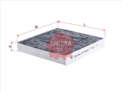 Sakura CABIN FILTER FITS RCA248P WACF0117 95860-58J00 CAC-1402