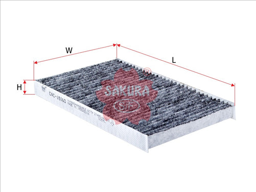 Sakura CABIN FILTER FITS WACF0165 PART OF SET WITH CAC-18150 CAC-18160