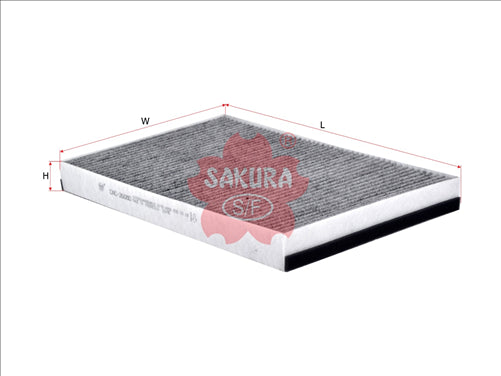 Sakura CABIN FILTER FITS RCA176C WACF0084 CARBON ACTIVATED CAC-26080