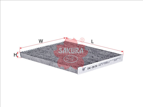 Sakura CABIN FILTER FITS E2955LI CU 24 004 08790-2E250A CAC-28150