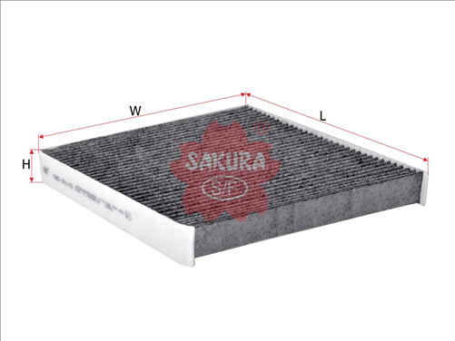Sakura CABIN FILTER FITS RCA270C WACF0195 CARBON ACTIVATED CAC-31110