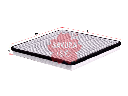 Sakura CABIN FILTER FITS RCA229C WACF0171 CARBON ACTIVATED CAC-65220