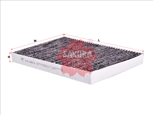 Sakura CABIN FILTER FITS RCA177C WACF0101 CARBON ACTIVATED CAC-66010