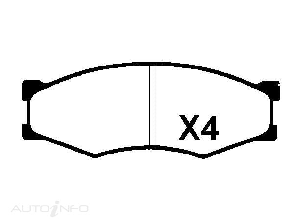 WOKING FRONT BRAKE PAD SET NISSAN 300ZX NAVARA SKYLINE - P0843.00