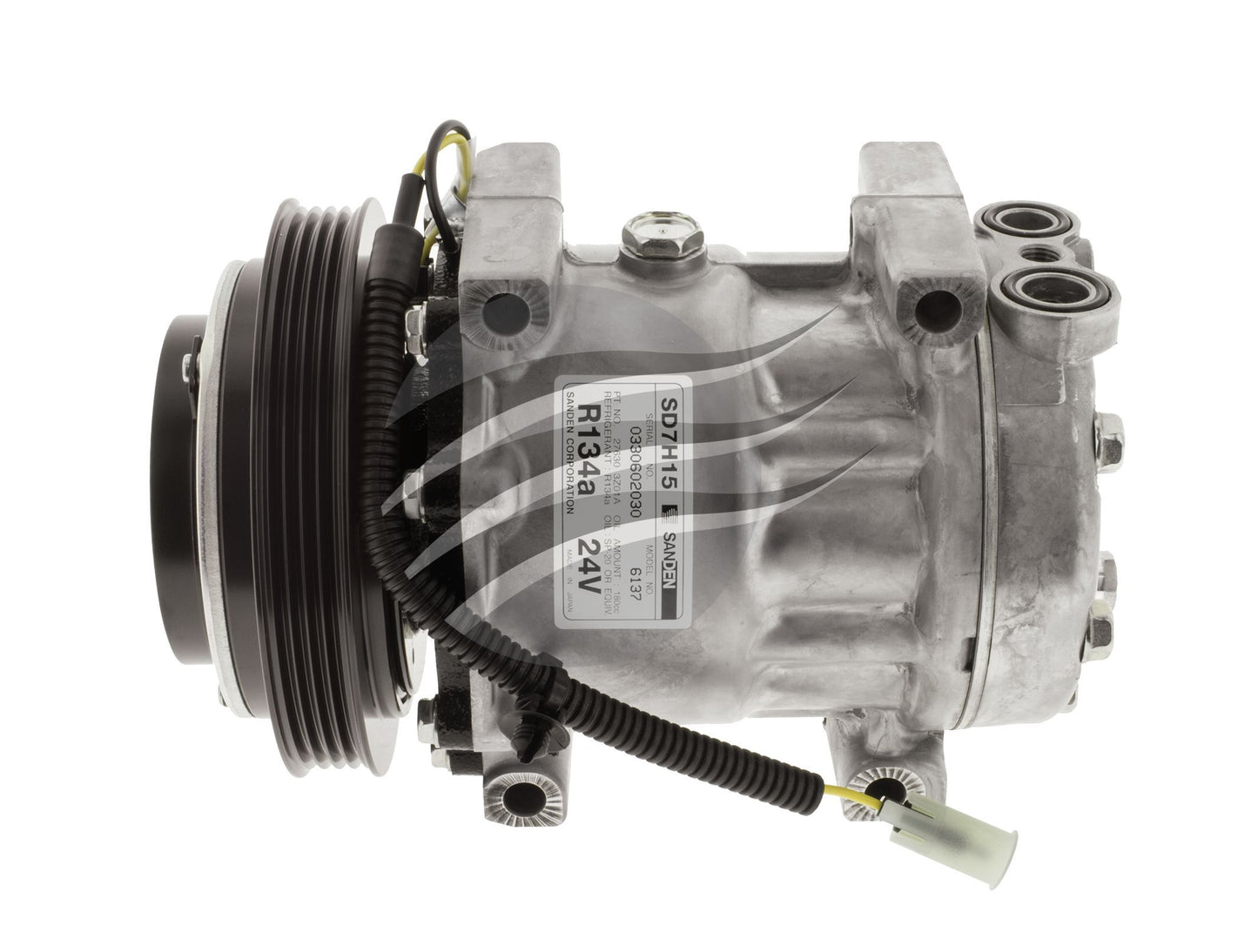 JAYAIR COMPRESSOR NISSAN UD TRUCK MK 15-ON SD7H15 24V 4PV 130MM VPAD CM6137