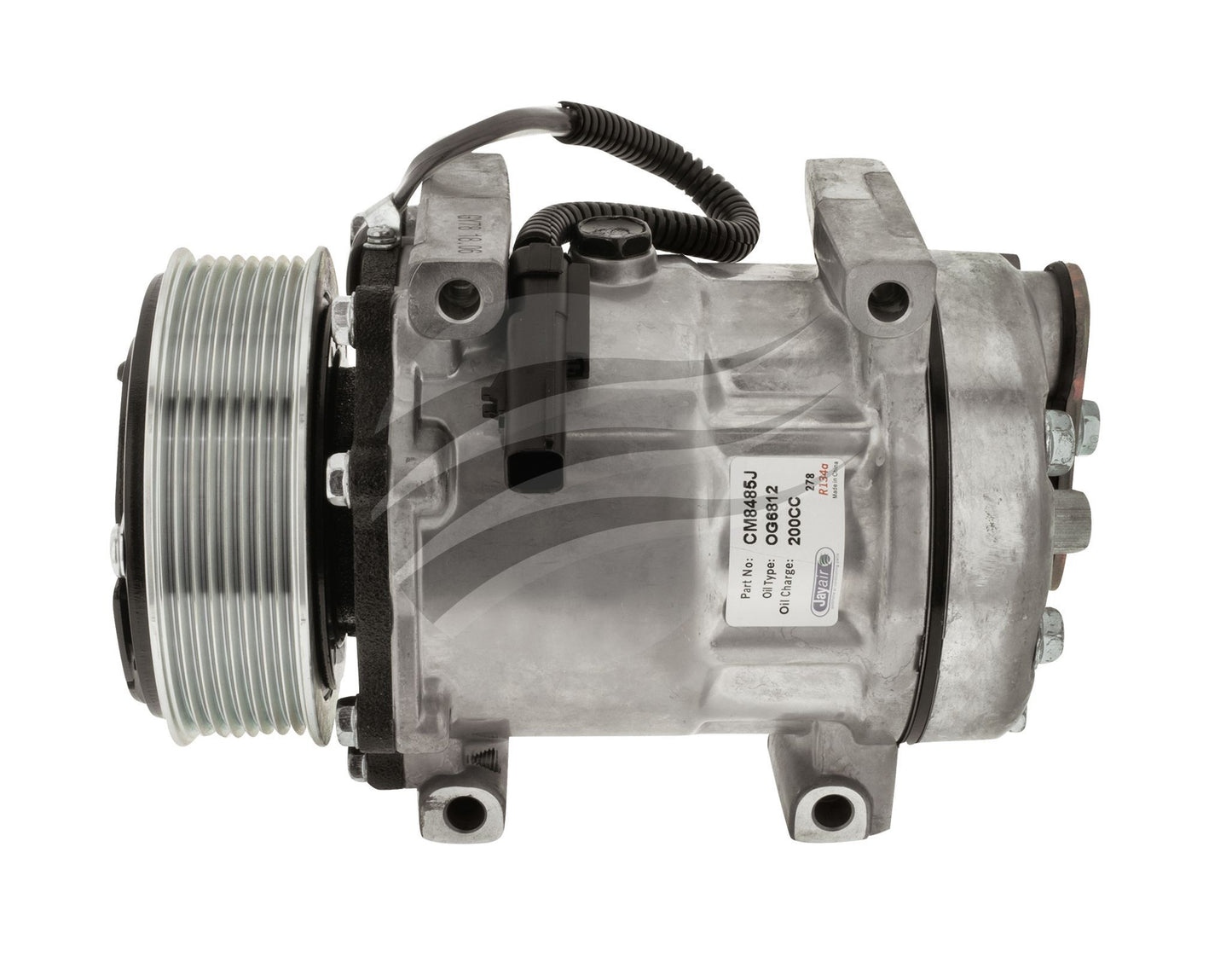 JAYAIR COMPRESSOR FREIGHTLINER SD7H15 12V 8PV 123MM HOR PAD CM8485J