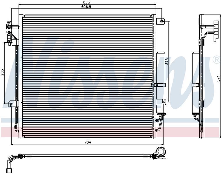 JAYAIR CONDENSER LANDROVER DISCOVERY III IV TAA LA 4.0L 4.4L 10/04> CN4839