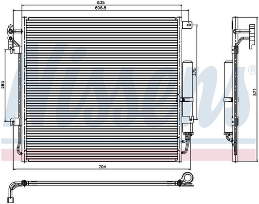 JAYAIR CONDENSER LANDROVER DISCOVERY III IV TAA LA 4.0L 4.4L 10/04> CN4839