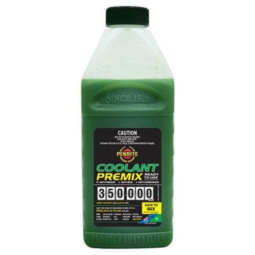Penrite 350,000km Green Anti-Freeze Anti Boil Coolant Premix 1L
