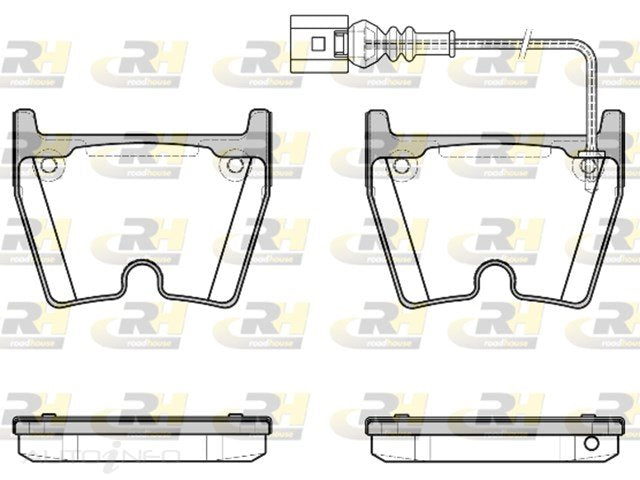 D/PAD FR AUDI RS3 Q3-RS TT-TS8PCE 97*74.4*16.7 INCL-SENSOR - RDB896-11-RH