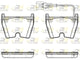 D/PAD FR AUDI RS3 Q3-RS TT-TS8PCE 97*74.4*16.7 INCL-SENSOR - RDB896-11-RH
