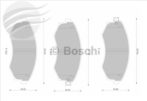 Bosch FRONT BRAKE PADS HYUNDAI ELANTRA XD DB1167BL