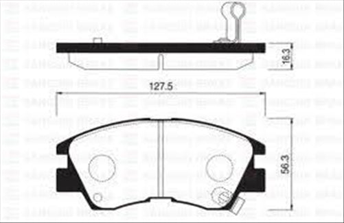 XP FRONT DISC BRAKE PADS - MITSUBISHI L300 88-94 INJ