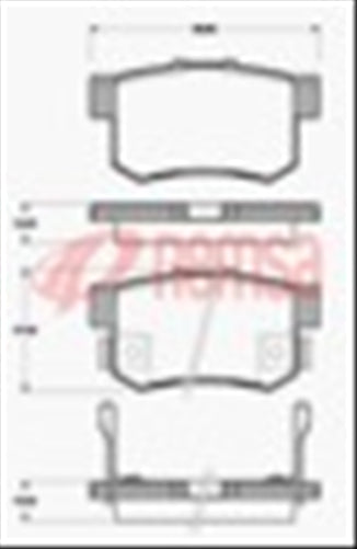 REAR DISC BRAKE PADS - HONDA LEGEND KA7-9 90-06 DB1230 UC 032512UC