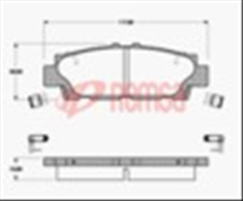 Remsa REAR DISC BRAKE PADS - TOYOTA LEXUS LS400 90-93 DB1234 E
