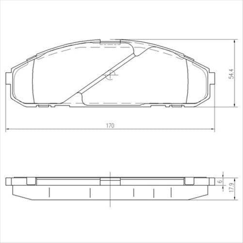 FRONT BRAKE PADS NISSAN PATROL Y60 92- DB1257F