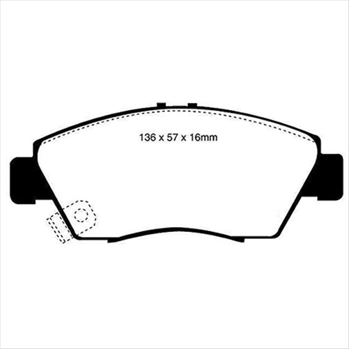 FRONT DISC BRAKE PADS - HONDA JAZZ CERAMIC 08- DB1286PS