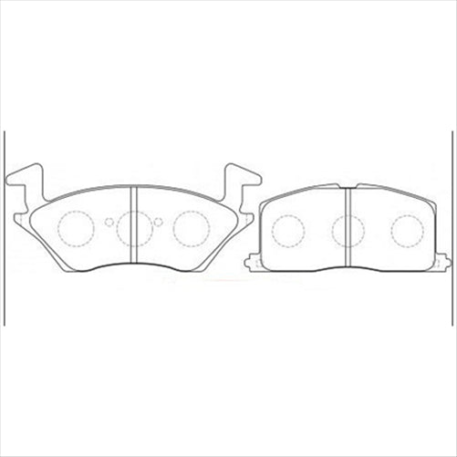 FRONT DISC BRAKE PADS - TOYOTA STARLET NP80 CERAMIC 90- DB1314PS