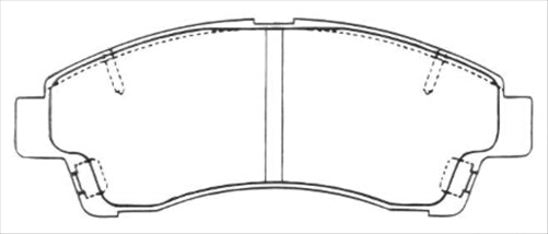 FRONT BRAKE PADS MAZDA B2500/B2600 COURIER 4X2 9 DB1322F