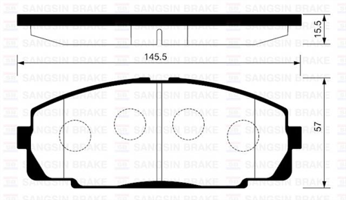 FRONT DISC BRAKE PADS - SUITS TOYOTA HIACE YH5# KZH1# 93-04 DB1328XP