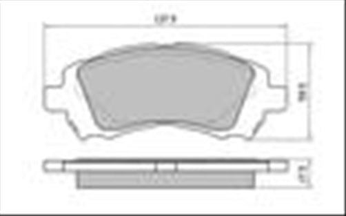 Remsa FRONT DISC BRAKE PADS - SUBARU LEGACY BE5,BE9 98-03 DB1342 UC