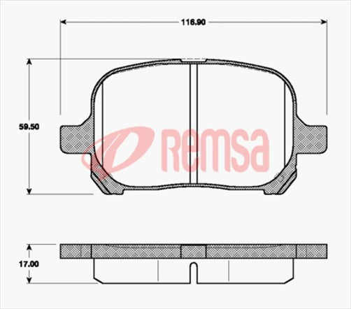 DB1345 UC FRONT DISC BRAKE PADS - TOYOTA CAMRY MCV20 99-03 062100UC