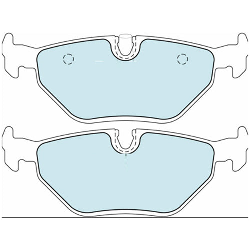 REAR BRAKE PADS BMW E36 E46 98- (270.0) DB1415F