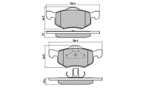 FRONT DISC BRAKE PADS - FORD / MAZDA ESCAPE , TRIBUTE DB1426XP