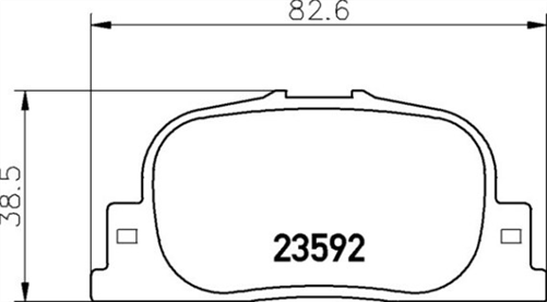 "REAR DISC BRAKE PADS - SUITS TOYOTA CAMRY SXV20 , MCV20 99-01 DB1434XP"