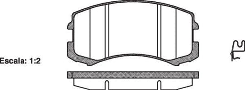 FRONT DISC BRAKE PADS - MITSUBISHI LANCER CS9A 03- DB1455XP