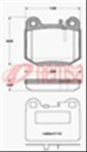 REAR DISC BRAKE PADS - MERCEDES BENZ M CLASS 98-05 DB1461 E 001440