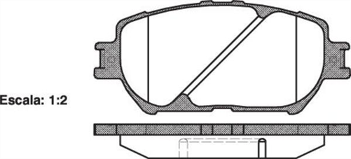 "FRONT DISC BRAKE PADS - SUITS TOYOTA CAMRY ACV30 , MCV30 , ACV35 DB1462XP"