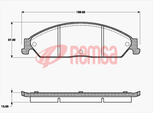 DB1473 UC FRONT DISC BRAKE PADS - FORD FALCON BA , FG 02- 103500UC