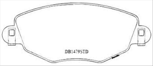FRONT DISC BRAKE PADS - FORD MONDEO III 00-05 DB1479XP