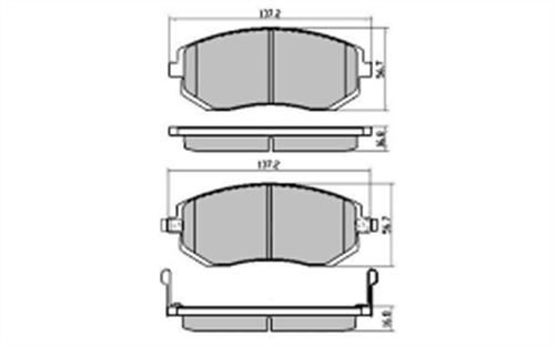 FRONT DISC BRAKE PADS - SUBARU IMPREZA , OUTBACK DB1491XP