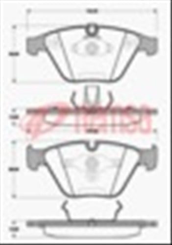 Remsa FRONT BRAKE PADS - BMW SER 3 E90 SER 5 E60 SER 7 E6# DB1498 E