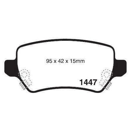 REAR DISC BRAKE PADS - HOLDEN ASTRA G 90-04 DB1511XP