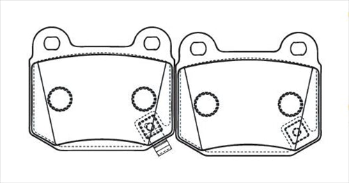 Remsa REAR DISC BRAKE PADS - NISSAN 350Z BREMBO DB1521 E