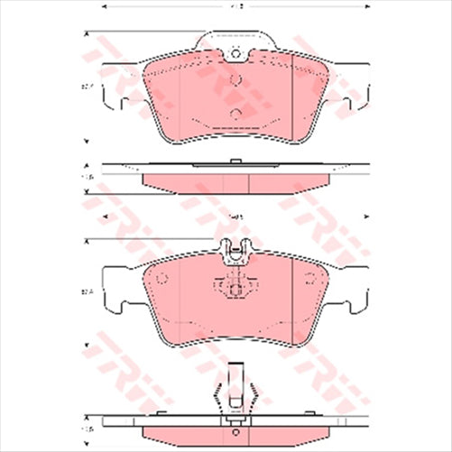REAR BRAKE PADS MERCEDES E CLASS S CLASS 99- DB1657F