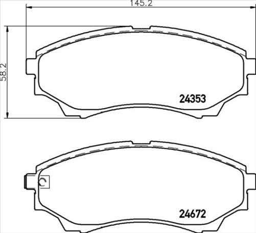 XP FRONT BRAKE PADS - FORD RANGER MAZDA BT50 2006-