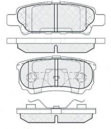 REAR DISC BRAKE PADS - MITSUBISHI LANCER/OUTLANDER 03-08 DB1686XP