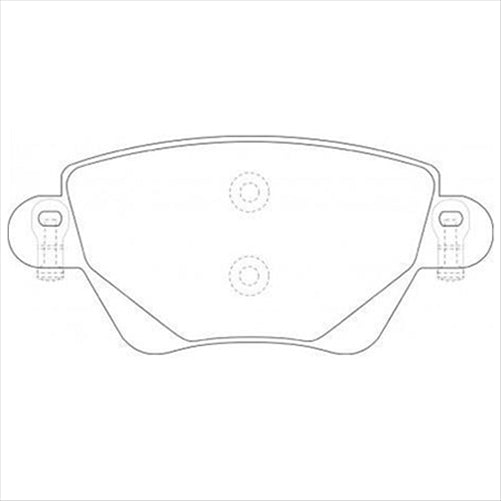 REAR BRAKE PADS FORD MONDEO 00- (328.0) DB1697FP