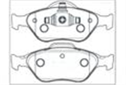 FRONT DISC BRAKE PADS - FORD FIESTA 04-06 DB1724XP