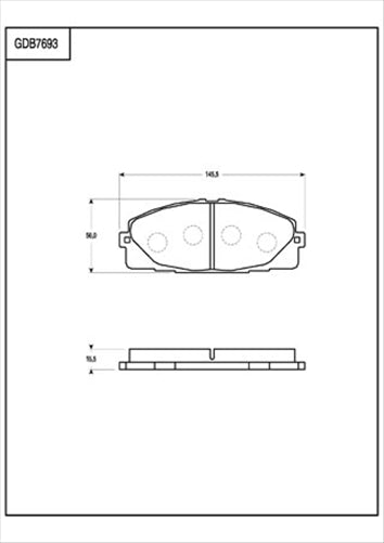 FRONT BRAKE PADS TOYOTA HIACE 05- (900.0) DB1772FP