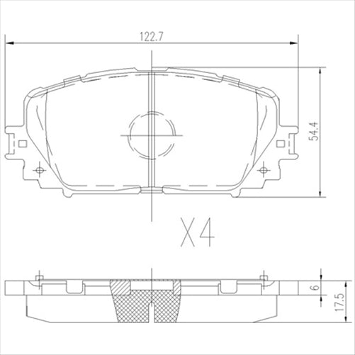 FARGO FRONT BRAKE PADS TOYOTA YARIS NCP90 05- (836.0 DB1785FP