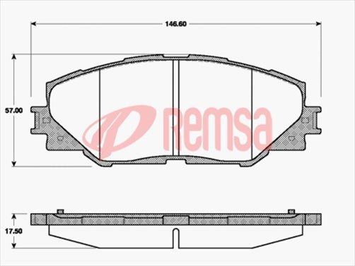 DB1801 E FRONT DISC BRAKE PADS - TOYOTA RAV 4 06- 296MM DISC 123400