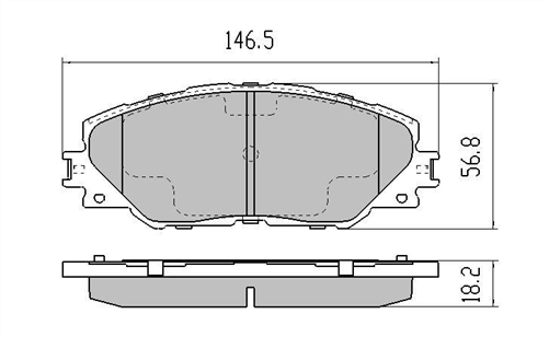 FRONT DISC BRAKE PADS - SUITS TOYOTA RAV 4 ACA33 06- 296MM DISC DB1801XP
