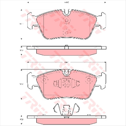 FARGO FRONT BRAKE PADS BMW E90 1 SERIES (656.0) DB1833FP
